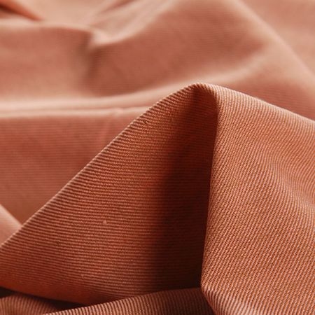Bavlněná látka s počesanou úpravou hnědorůžová