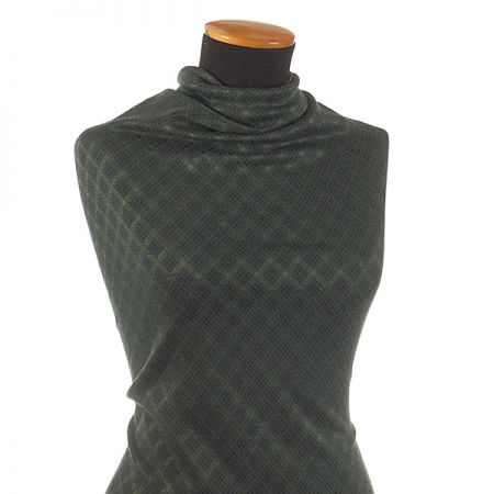 Úplet žakár káro/kosočtverce tm.tyrkys