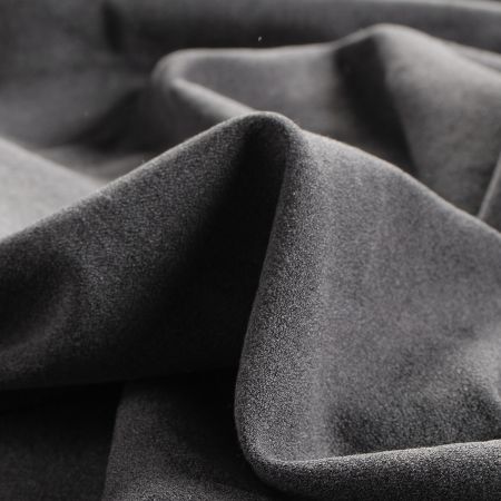 Šatový žoržet silnější – viskózová směs tmavě šedá