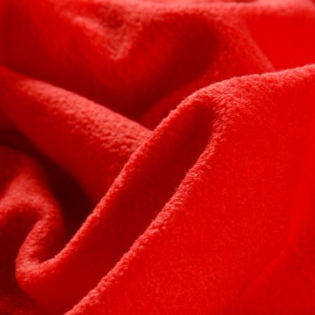 Fleece jednobarevný červený