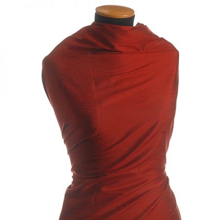 Šantung jednobarevný matný skořicová II.jakost