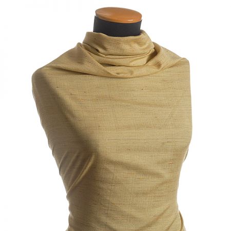 Imitace hedvábného šantungu zlatožlutý