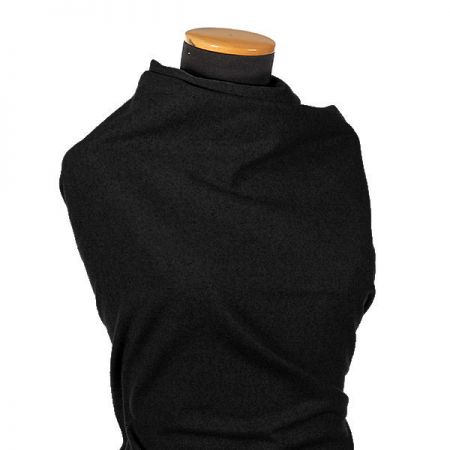 Vlněné sukno černé s vlasem