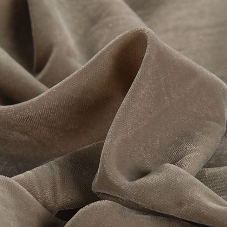 Samet nepružný šedý imitace hedvábí II.jakost