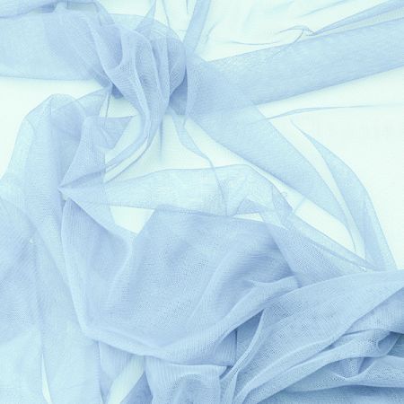 Tyl šatový jemný světle modré barvy