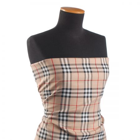 Kostýmová látka vzor kostky tartan burberry světlá II.jakost