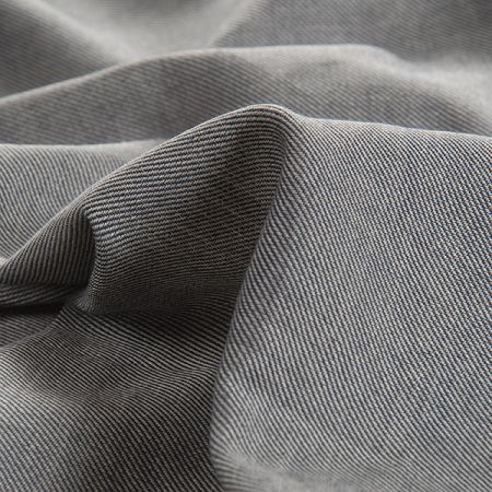 Bavlněná košilová látka jeans melír modrosmetanová