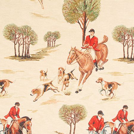 Dekorační látka jezdci na koni