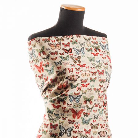 Dekorační látka vzor motýlků