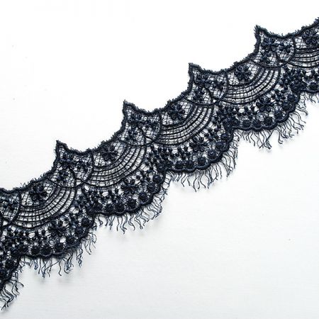 Krajka hrubá lem modrá