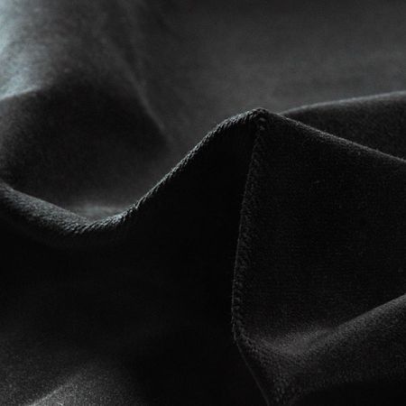 Samet bavlněný nepružný černé barvy