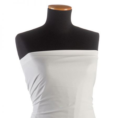 Žoržet šatový oboustranně pružný slonová kost