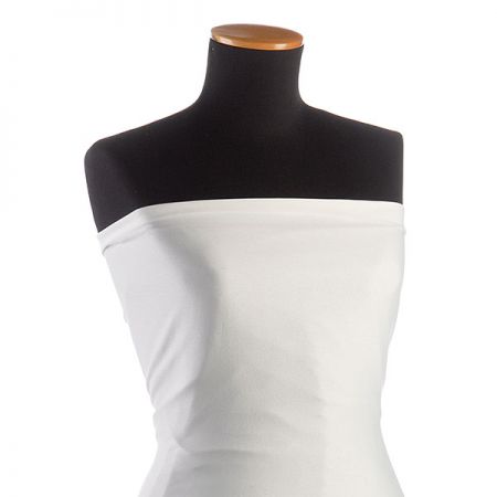 Krep satén pružný oboustranný matný slonová kost