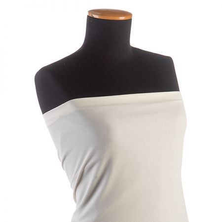 Žoržet šatový oboustranně pružný smetanový