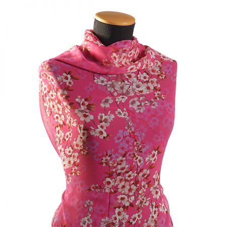 Žoržet variace kimono květy růžová