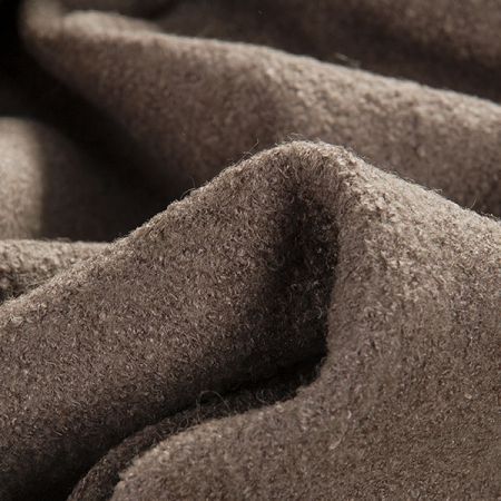 Vlněný teplejší buklé úplet hnědý