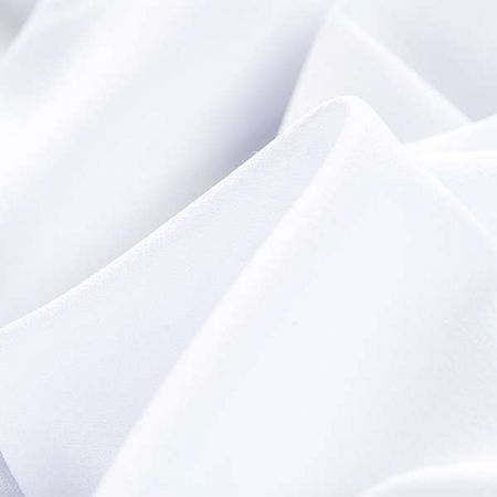 Žoržet šatový oboustranně pružný bílý