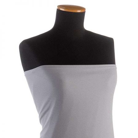 Žoržet šatový jemnější pružný světle šedý