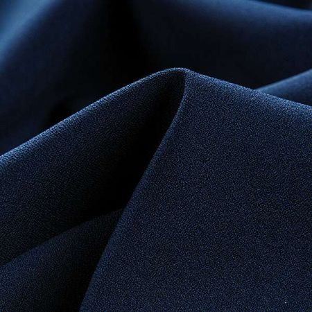 Žoržet šatový jemný pružný tm.modrý