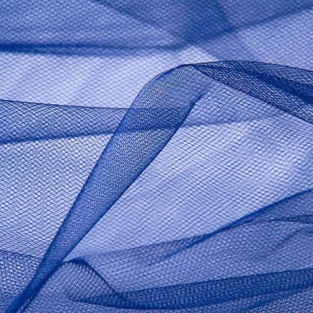 Tyl šatový modrý šíře 280cm