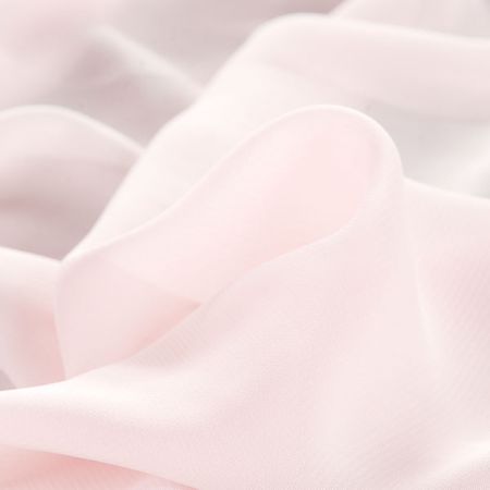 Šifon jednobarevný hladký pastel růžový