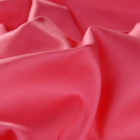 Pružná hladká bavlněná látka červená pastel