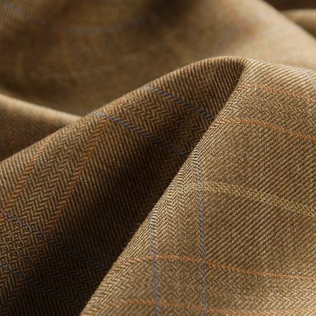 Kostýmová látka vlněná vzor Esterházy okrová