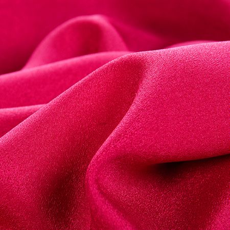 Krepdešín imitace hedvábí fuchsiová