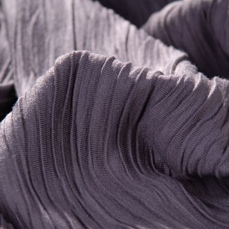 Krešovaný úplet viskoza směs barva hnědošedá