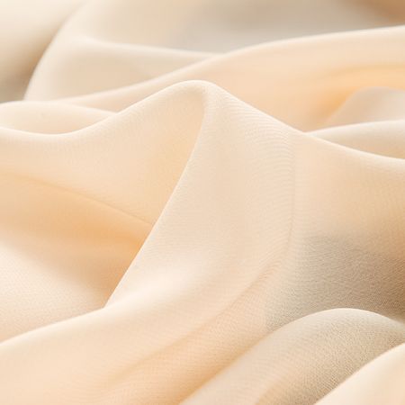 Šifon jednobarevný hladký pastel banánově žlutý