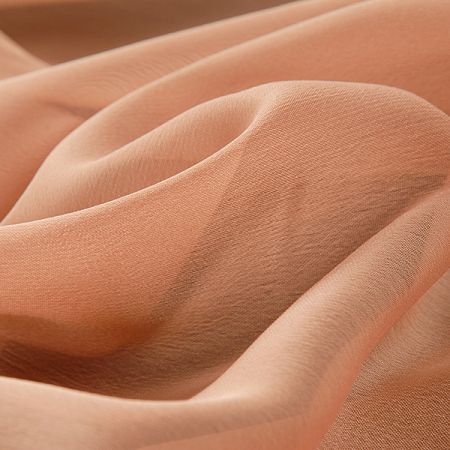 Šifon šanžan béžovohnědý