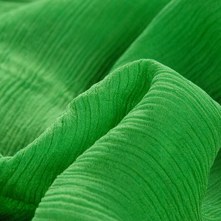 Šifon plise zelený