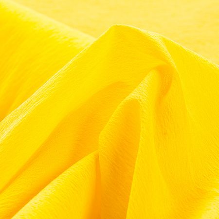 Žoržet jednobarevný pružný žlutý