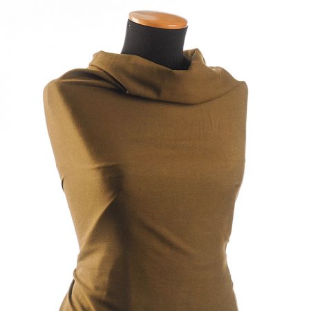 Viskozová látka směs khaki hnědá