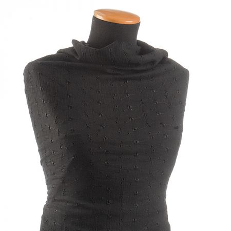 Madeira drobná výšivka černá