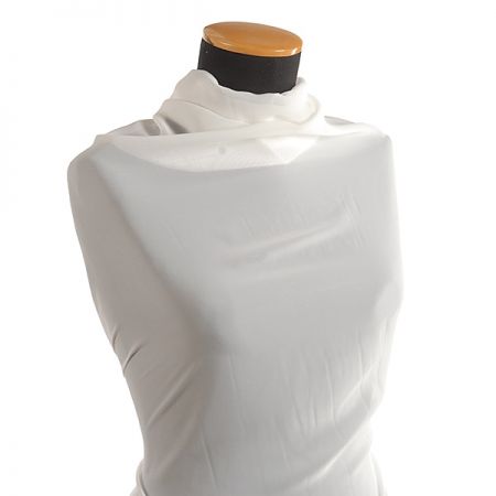 Šifon jednobarevný bílý průsvitný  II.jakost