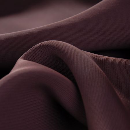 Látka viskoza směs hladká tmavší hnědá