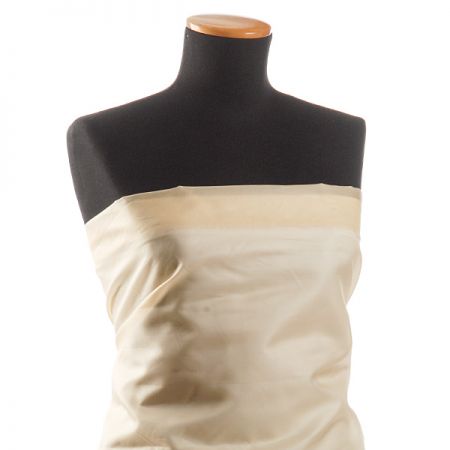 Organza hedvábná béžové barvy