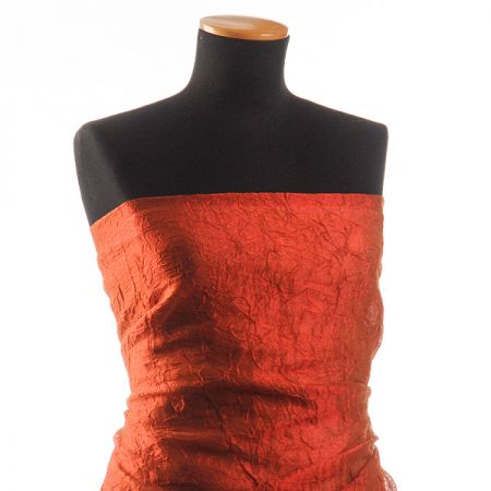 Organza kreš červenooranžová