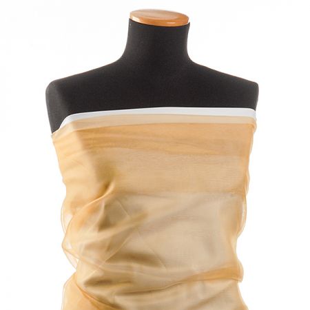 Organza s olůvkem ve zlaté barvě