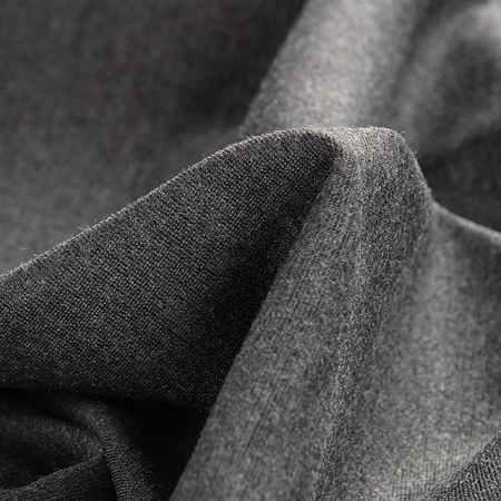 Úplet jemný hladký tmavě šedý melír