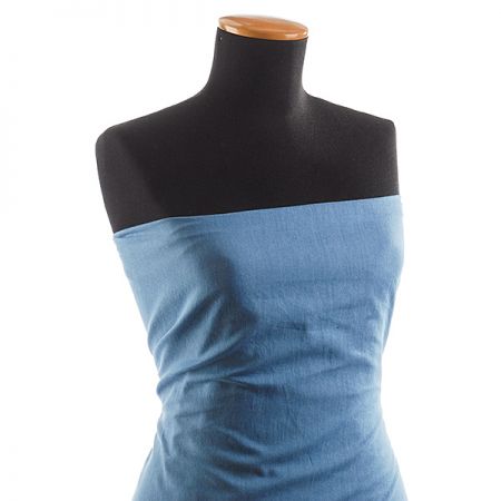 Bavlněná košilová látka imitace rifloviny modrá II.jakost