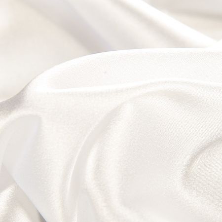 Satén perlový pružný slonová kost