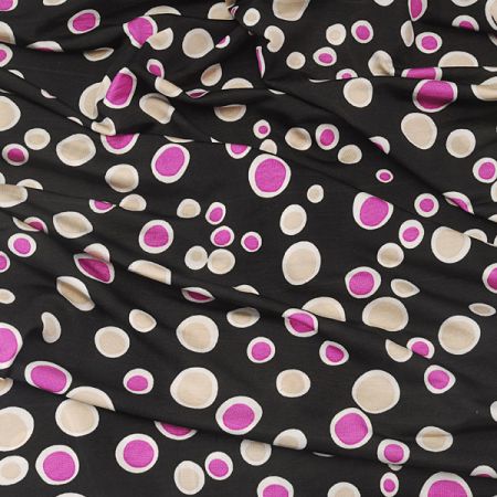 Úplet puntík fialová/béžová  II.jakost