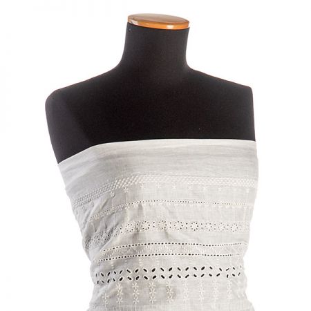 Madeira bavlněná květinový geometrický vzor 