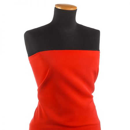 Kostýmová letní látka pastel červená