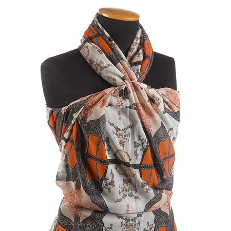 Žoržet digitální tisk žirafy