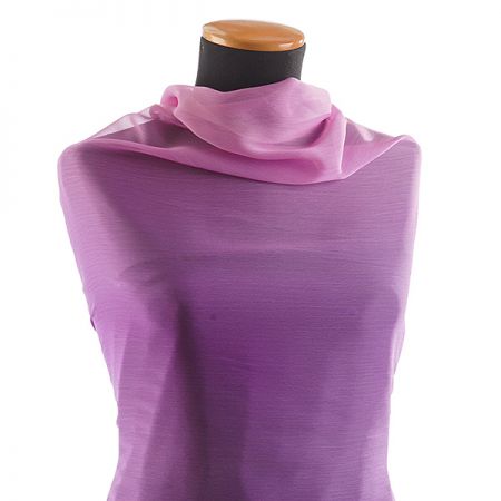 Šifon duhový levandulový/fialový/modrý