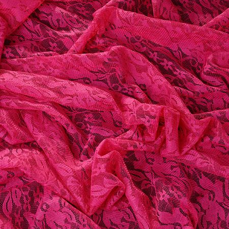 Pružná krajak květinový moti sytě růžová