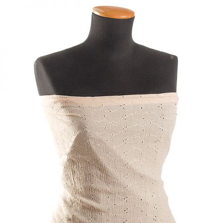 Madeira drobná výšivka béžová